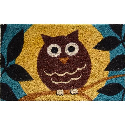 Thickness Coir Wise Owl Doormat
