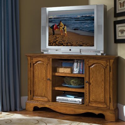 Home Styles Country Casual Corner Entertainment Stand - Oak