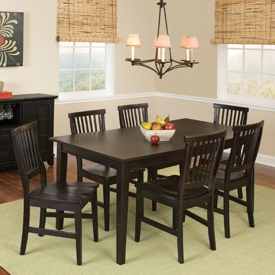 Home Styles Arts and Crafts 7 Piece Dining Set in Ebony Best Price