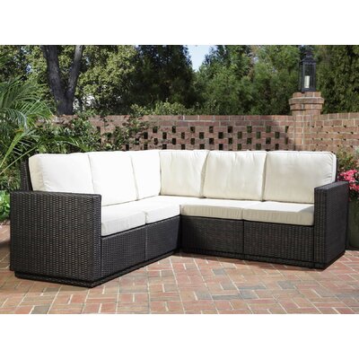 Home Styles Scottsdale Stone Outdoor 5-Seat L-Shaped Sectional