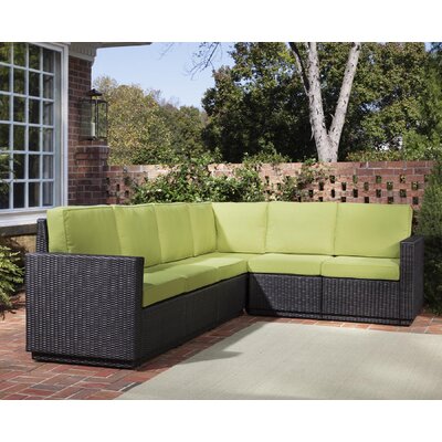 Home Styles Scottsdale Green Apple Outdoor 6-Seat L-Shaped Sectional