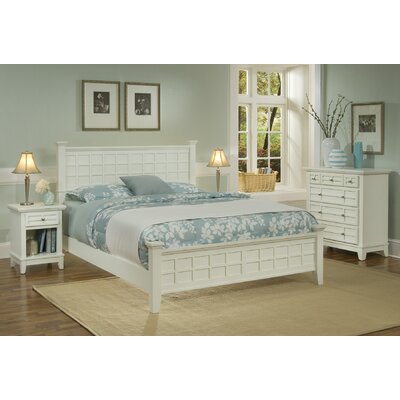 Arts and Crafts 3 Piece Bedroom Set in White