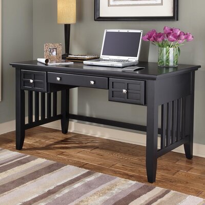 Home Styles Arts and Crafts Executive Desk - Black