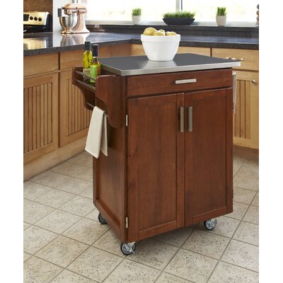 Home Styles Create-a-Cart in Cottage Oak with Stainless Top 9001-0062