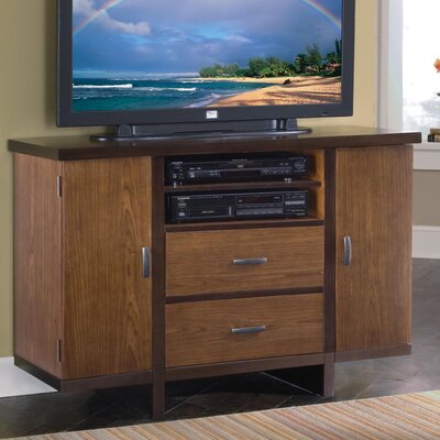 Home Styles Omni Compact 44in. TV Stand - Walnut Finish