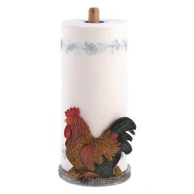 Gifts & Decor Country Red Rooster Paper Towel Holder