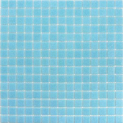 Classic Tesserae 12-7/8 x 12-7/8 Glass Tile in Light Blue