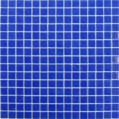 Classic Tesserae 12-7/8 x 12-7/8 Glass Tile in Blue