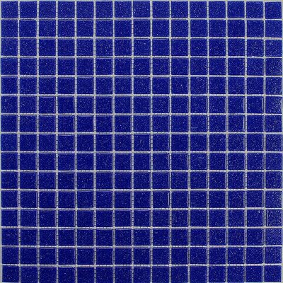 Classic Tesserae 12-7/8 x 12-7/8 Glass Tile in Cobalt Blue
