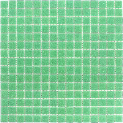 Classic Tesserae 12-7/8 x 12-7/8 Glass Tile in Cool Green