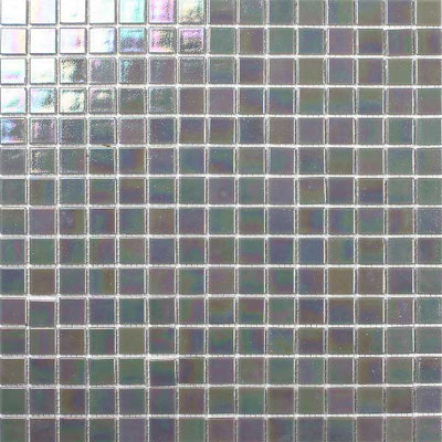 Atlantis 12-7/8 x 12-7/8 Glass Tile in Dolphin Grey