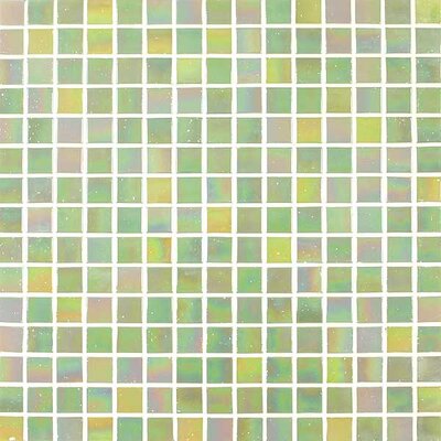 Tesserae Blends 12-7/8 x 12-7/8 Tesserae Glass Tile in Lime Sorbet