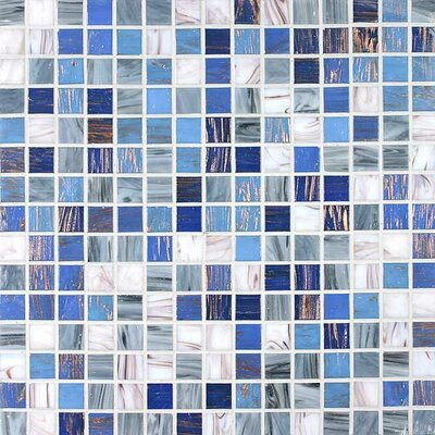 Tesserae Blends 12-7/8 x 12-7/8 Tesserae Glass Tile in Kenyan Mountaintop