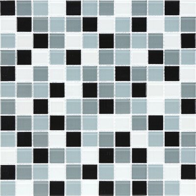 Cristezza Select 11-3/4 x 11-3/4 Cristezza Select Mosaic Glass Tile in Black Pepper