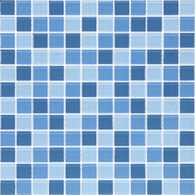 Cristezza Select 11-3/4 x 11-3/4 Cristezza Select Mosaic Glass Tile in Raindrops