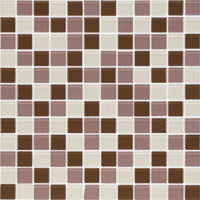 Cristezza Select 11-3/4 x 11-3/4 Cristezza Select Mosaic Glass Tile in Wine Country