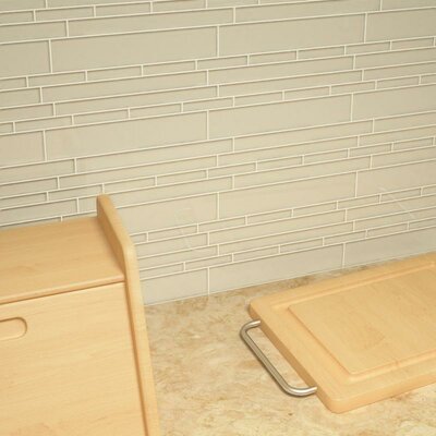 Club 10-1/2 x 9-1/2 Cristezza Glass Tile in Light Taupe