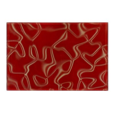 3D 12 x 8 Small Segment Glass Tile in Red Gold
