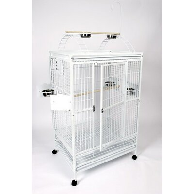 Extra Large Play Top Bird Cage Color: Platinum