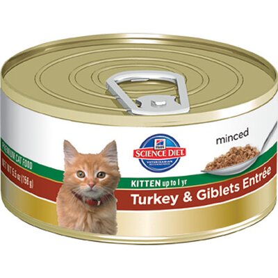 Science Diet Turkey/Giblets Kitten Food 5.5oz