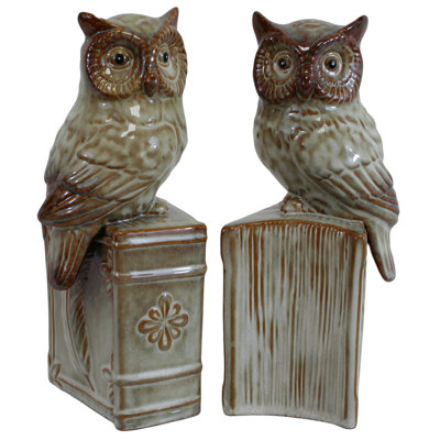 Sawhet Owl Bookend (Set of 2)