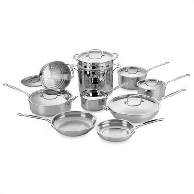 Save on Cuisinart Chef's Classic Stainless Steel 17-Piece Cookware Set