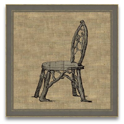 Antique Elements Fois Bois Chair Wall Art Type: Framed