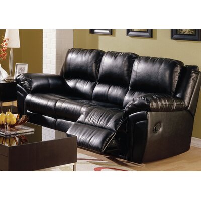 Daley Leather Reclining Loveseat Type: Manual Recline, Color: Broadway Alabaster