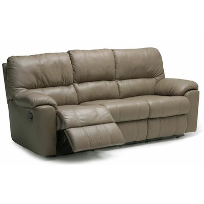 Picard Leather Reclining Sofa Type: Manual Recline, Color: Broadway Alabaster