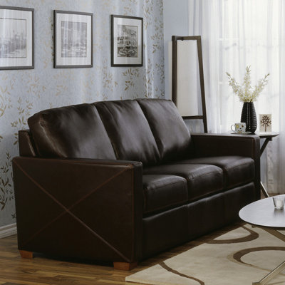 Carlten Leather Sleeper Sofa