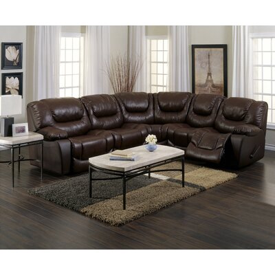 Santino Leather Reclining Sectional