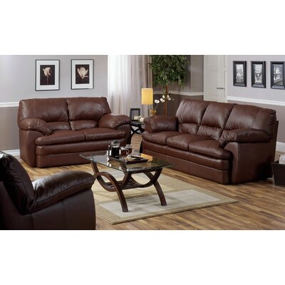 Marcella 2 Piece Leather Living Room Set