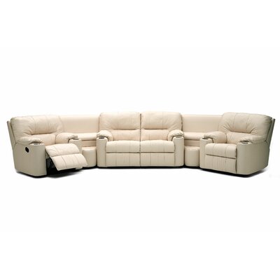 Kingpin Leather Reclining Sectional