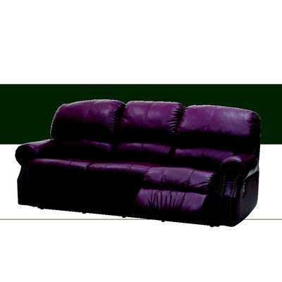Charleston Leather Reclining Loveseat Type: Manual Recline, Color: Broadway Alabaster