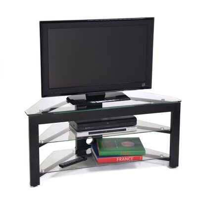 Convenience Concepts Classic Glass Wood and Glass TV Stand