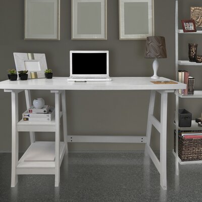 Convenience Concepts 090107W Trestle Desk White