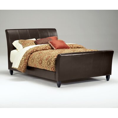 Bernards 1850KD Faux Leather Upholstered Bed Queen