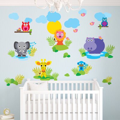 WallCandy Arts French Bull Collection Jungle Wall Decals