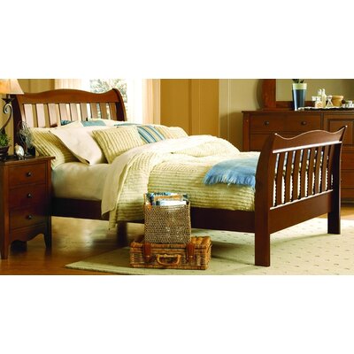 867 Series Sleigh Bed in Cherry Size: California King