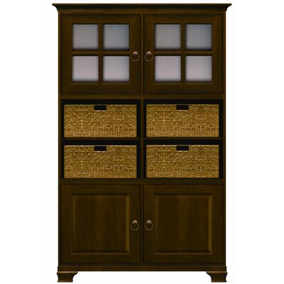 Ty Pennington Ava Personal Storage Cabinet Cabinet Finish: Antique Black, Hardware Finish: Nickel