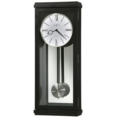 Howard Miller Alvarez Wall Clock in Black Satin