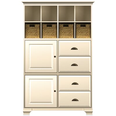 Ty Pennington Ava Personal Storage Cabinet Cabinet Finish: Antique Vanilla, Hardware Finish: Antique Bronze