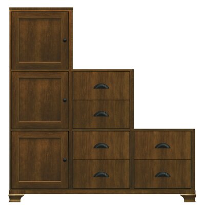 Ty Pennington Zoe Personal Storage Cabinet Cabinet Finish: Newport Cherry, Hardware Finish: Antique Bronze