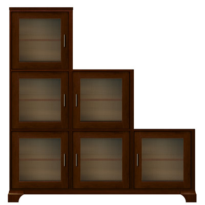 Ty Pennington Zoe Personal Storage Cabinet Cabinet Finish: Saratoga Cherry, Hardware Finish: Antique Brass