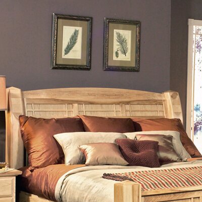 Amish Highlands Arch Panel Bed Headboard in Natural Hickory Size: Eastern King