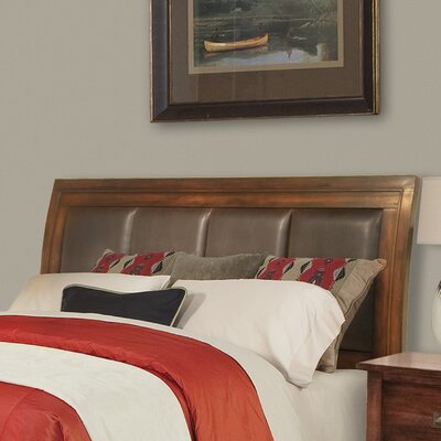 Kettle Falls Low Profile Bed Headboard in Distressed Dark Mahogany Size: Eastern King