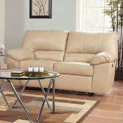 Smith Reclining Loveseat Type: Manual, Color: Natural