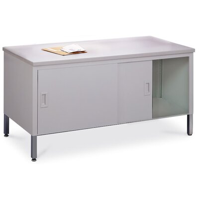 Mayline Office Furniture Storage Table - - TS60D05 Ice Gray melamine