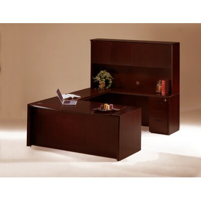 Mayline Group Corsica Executive Suite with Wood Door Hutch