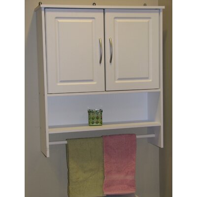 4D Concepts Bathroom Wall Cabinet with Two Doors in White